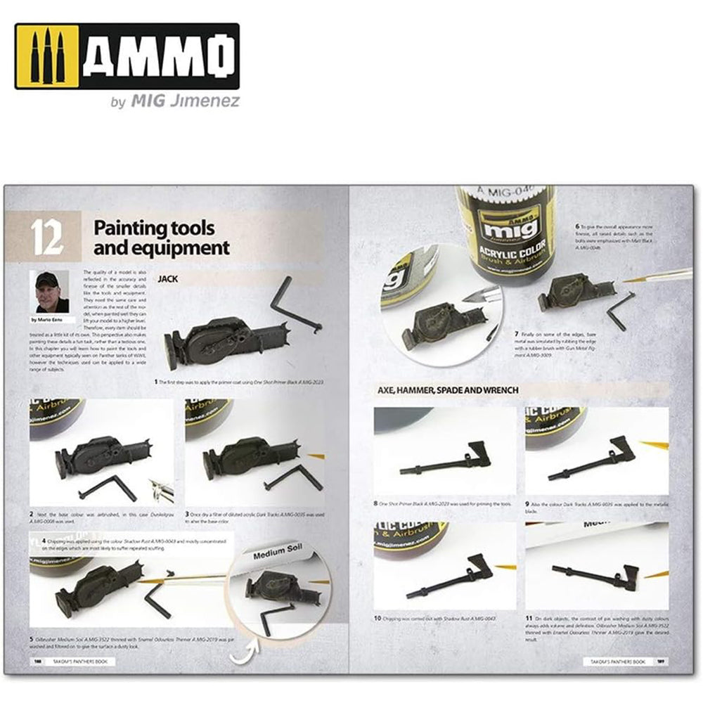 AMMO by Mig Solution Book "Panthers: Modelling The Takom Family"