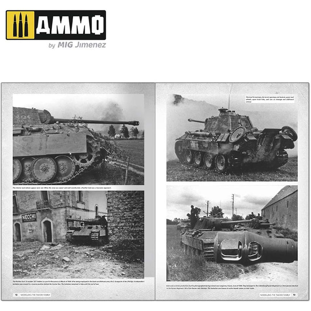 AMMO by Mig Solution Book "Panthers: Modelling The Takom Family"