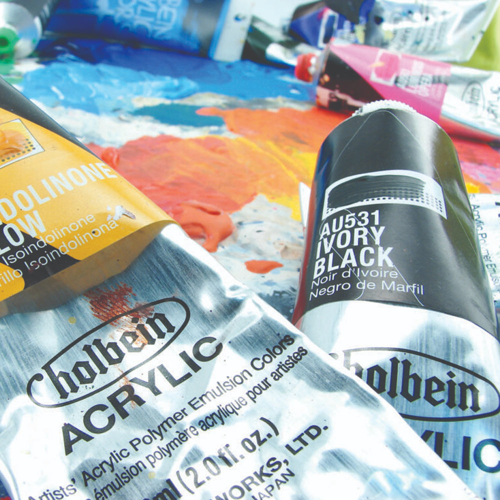 Holbein Heavy Body Acrylic Paint Tubes, colors 58-113 (part 2/2)