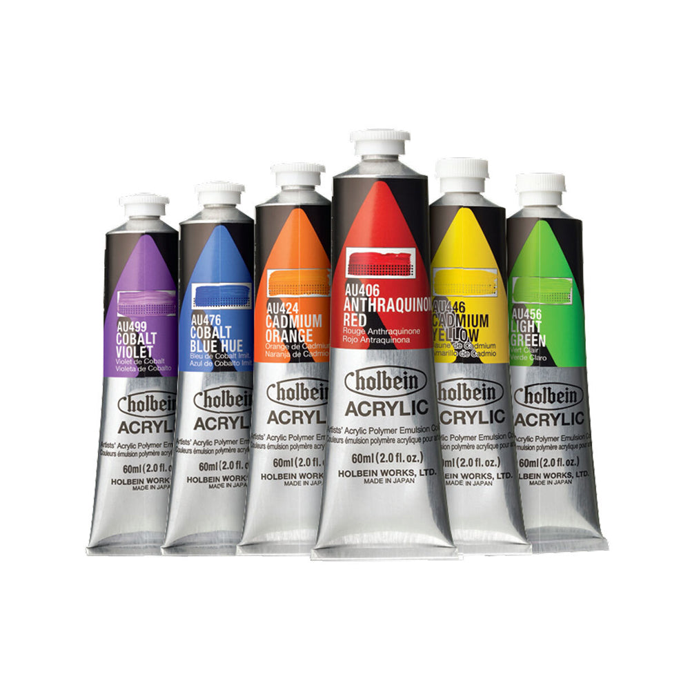 Holbein Heavy Body Acrylic Paint Tubes, colors 58-113 (part 2/2)