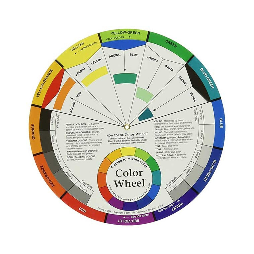 Color Wheel Mixing Guide