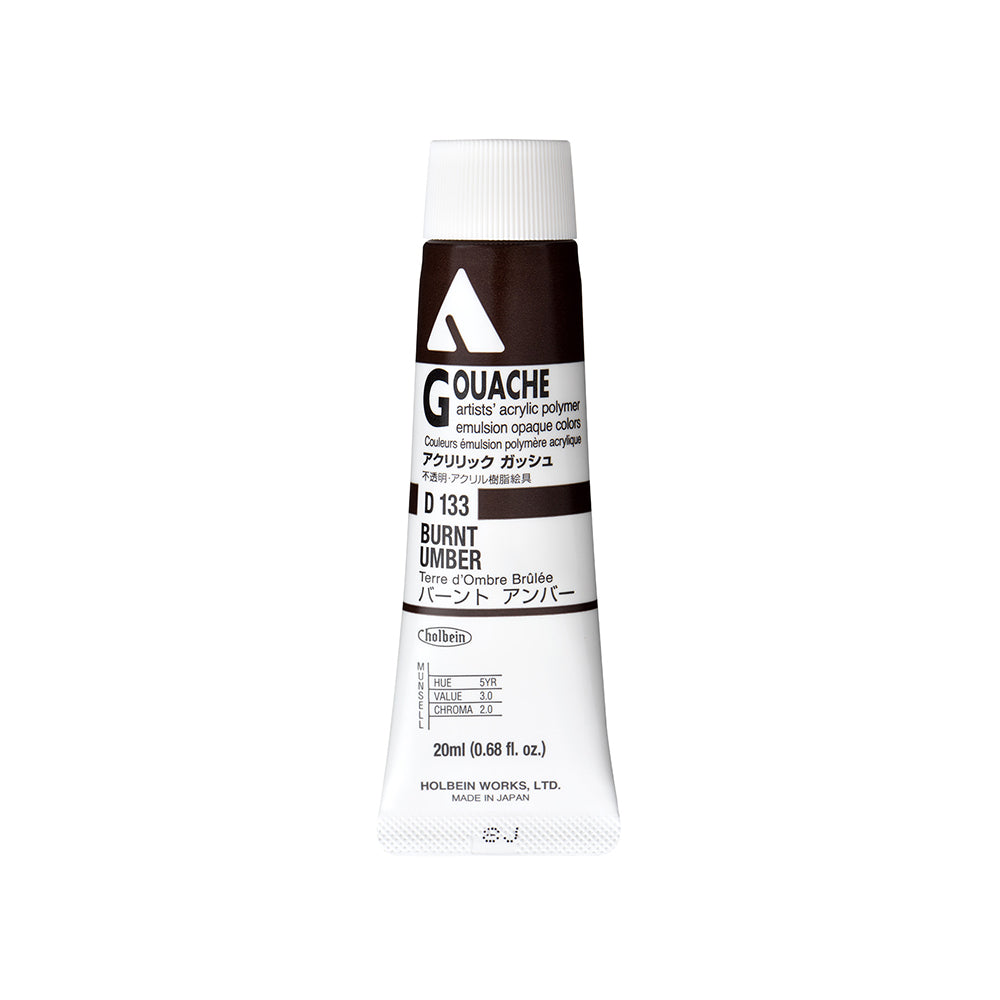 Holbein Acrylic Gouache Tubes, colors 1-54 (part 1/2)