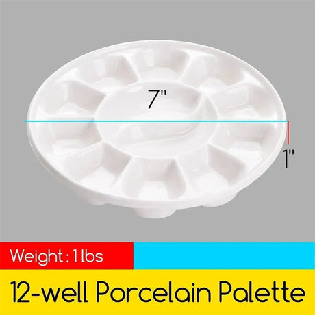 MEEDEN Round Porcelain Palette