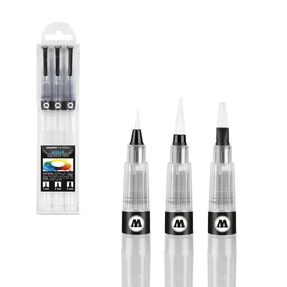Molotow Aqua Squeeze Pens Basic Set, 3 pcs.