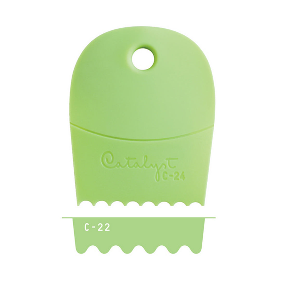 Princeton Brush Catalyst™ Contour Silicone Painting Tool, Green, Series 20