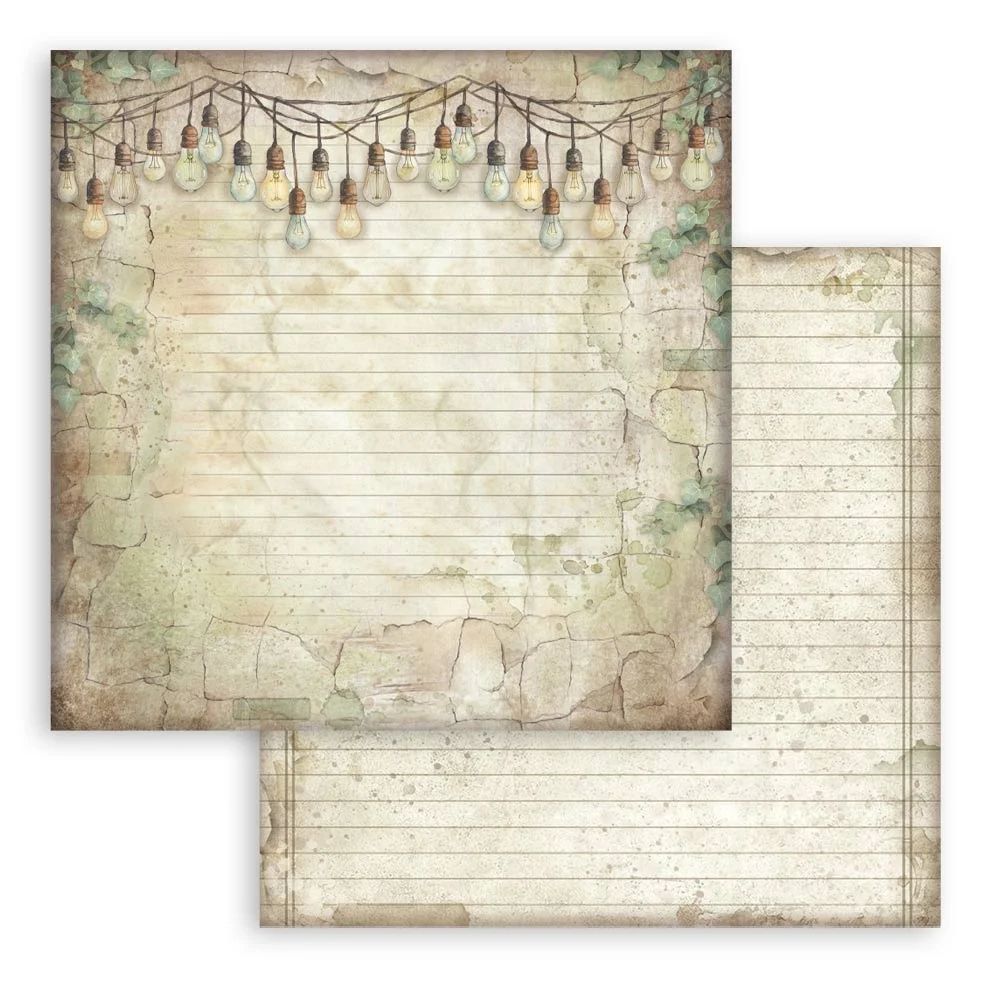 Stamperia Double-Sided Scrapbooking Paper Set - Herbarium Silvae Backgrounds Selection, 10 units
