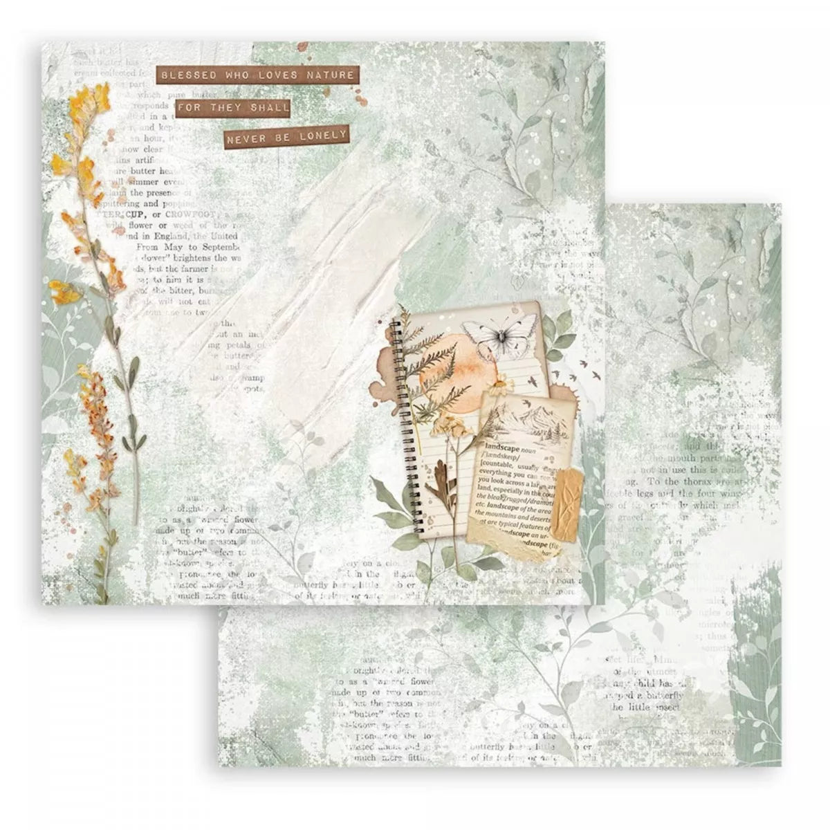Stamperia Double-Sided Scrapbooking Paper Set - Secret Diary, 10 units