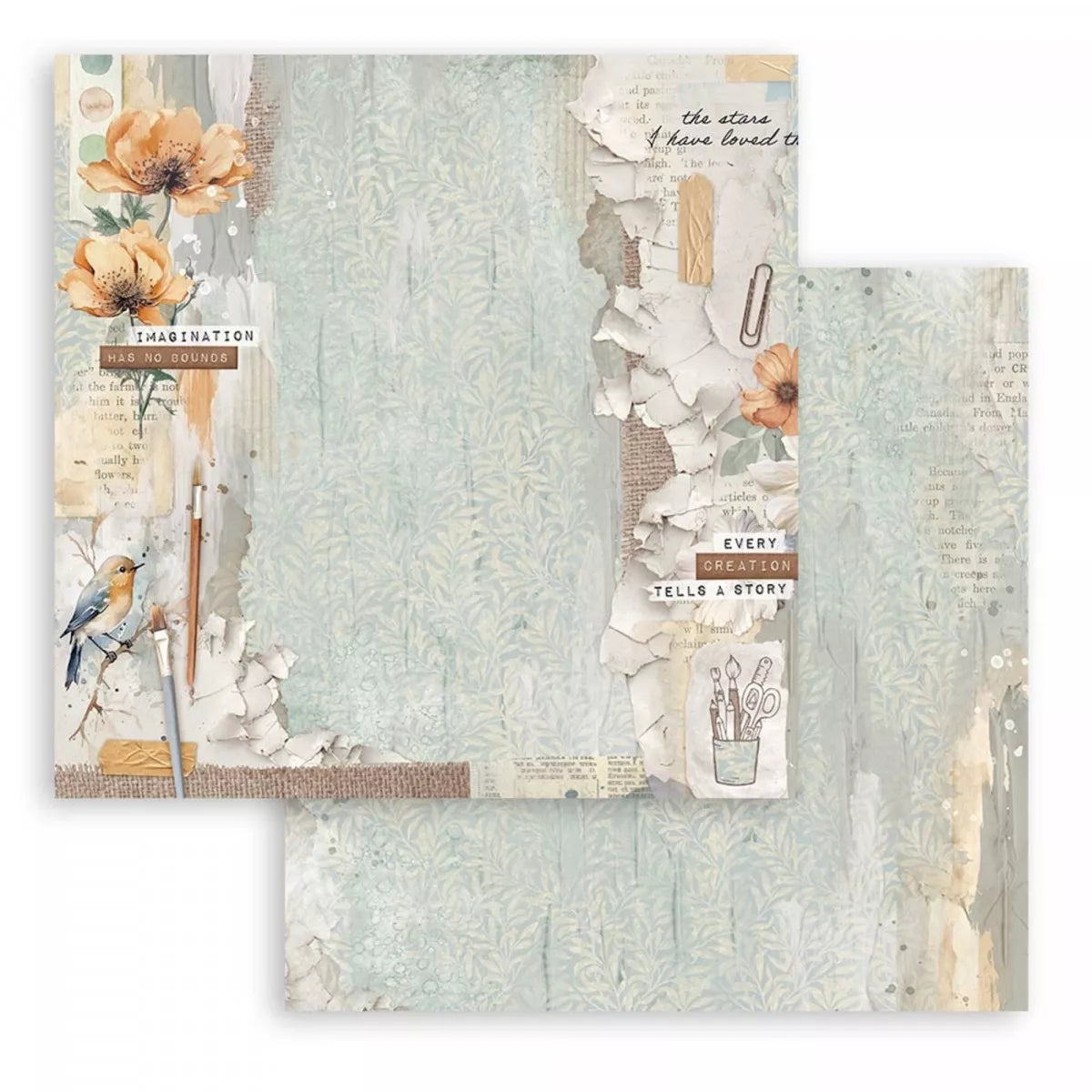 Stamperia Double-Sided Scrapbooking Paper Set - Secret Diary, 10 units