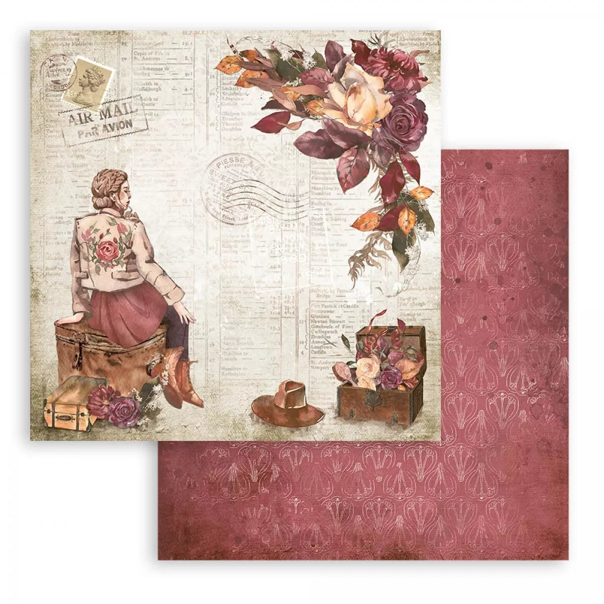 Stamperia Double-Sided Scrapbooking Paper Set - Our Way, 10 units