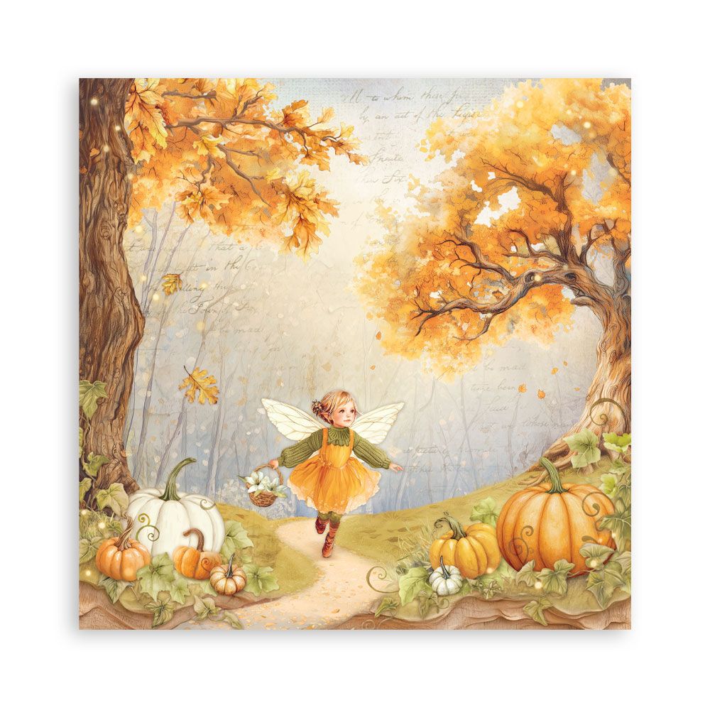 Stamperia Single-Sided Scrapbooking Paper Set - Whispering Woods, 22 units