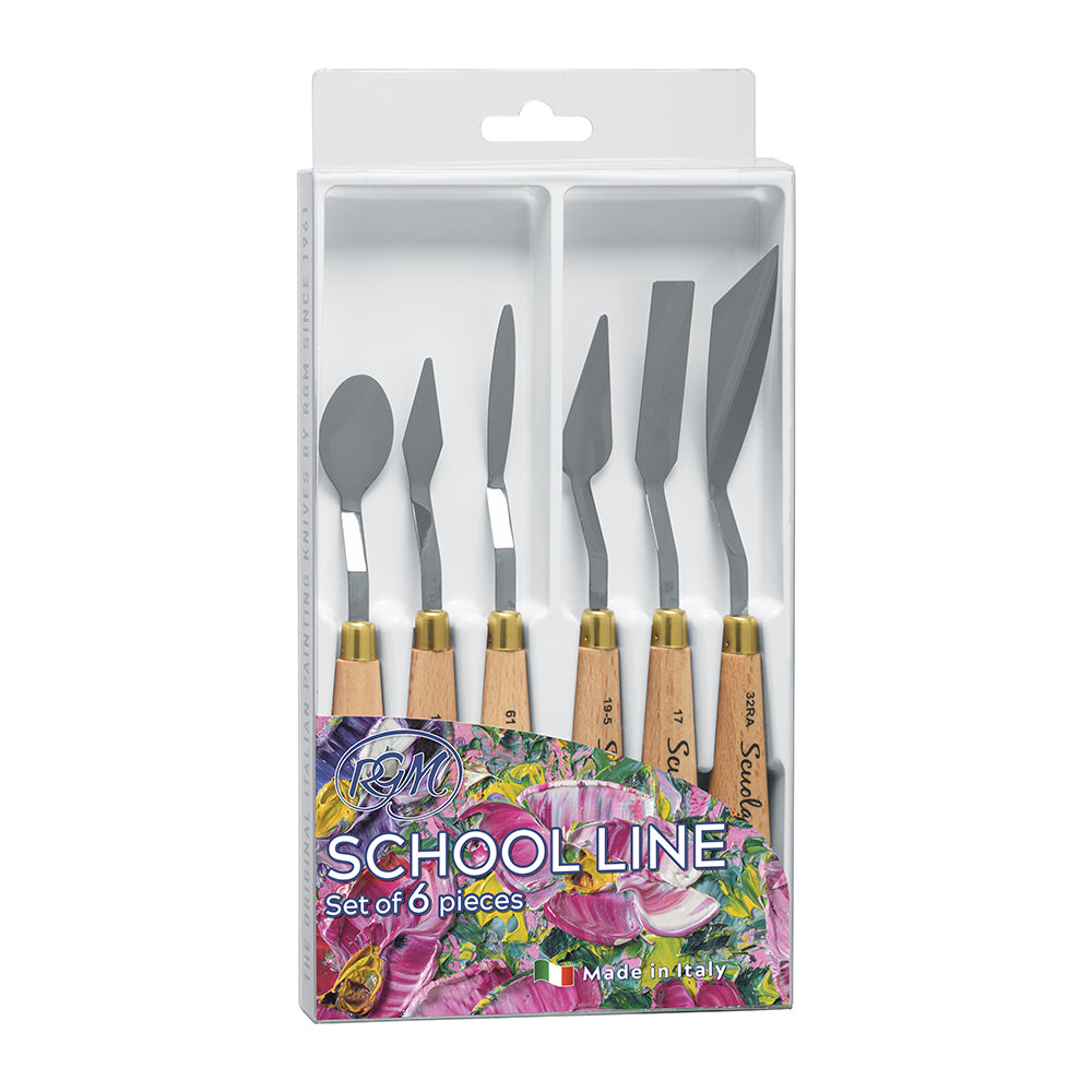 RGM School Line Painting Palette Knives Set of 6
