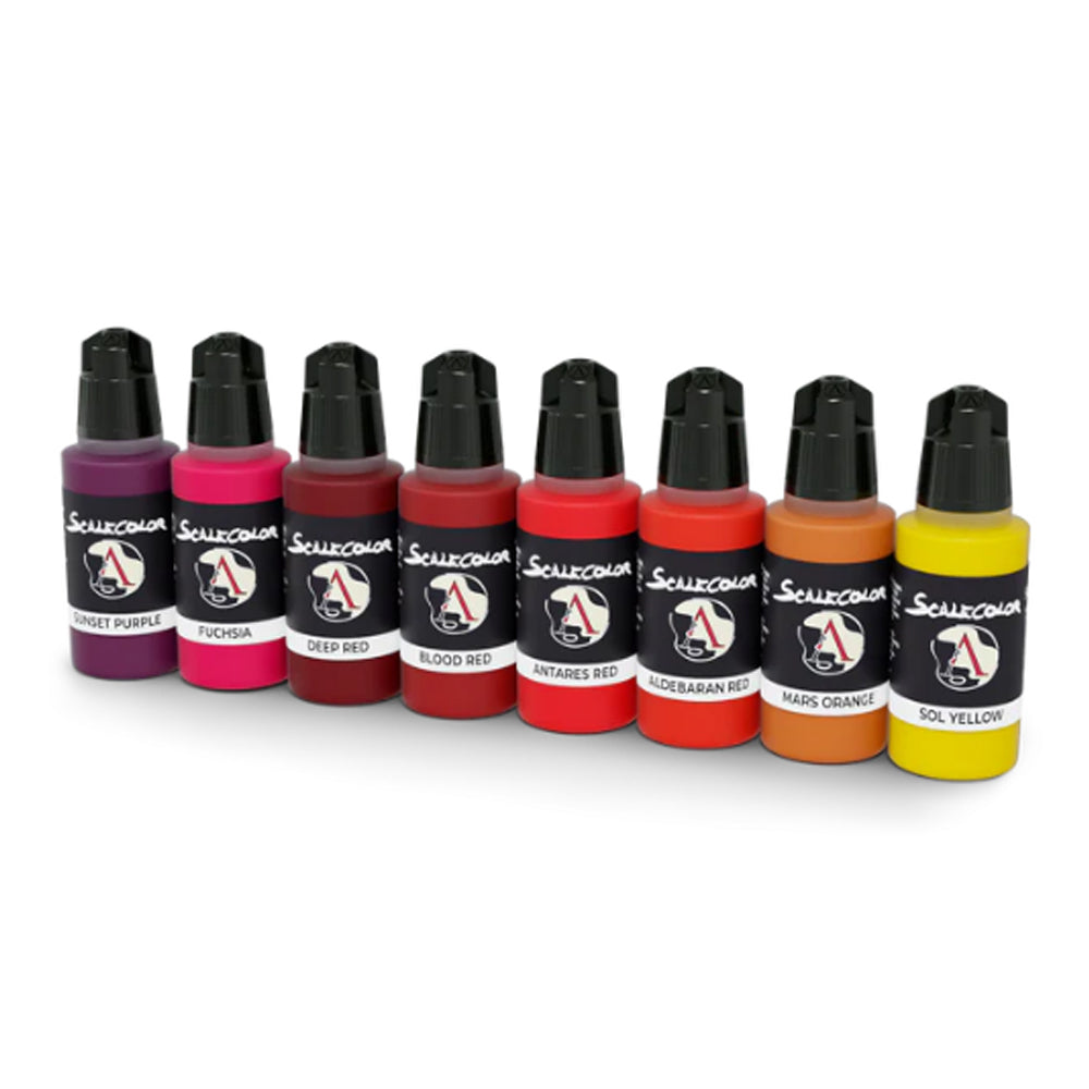 Scale 75 BLOOD and FIRE Red Acrylic Paint Set, 8x17 ml