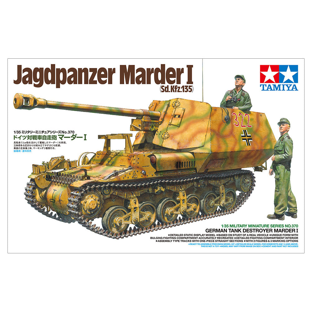 Tamiya Jagdpanzer Marder I Model Kit, 1:35