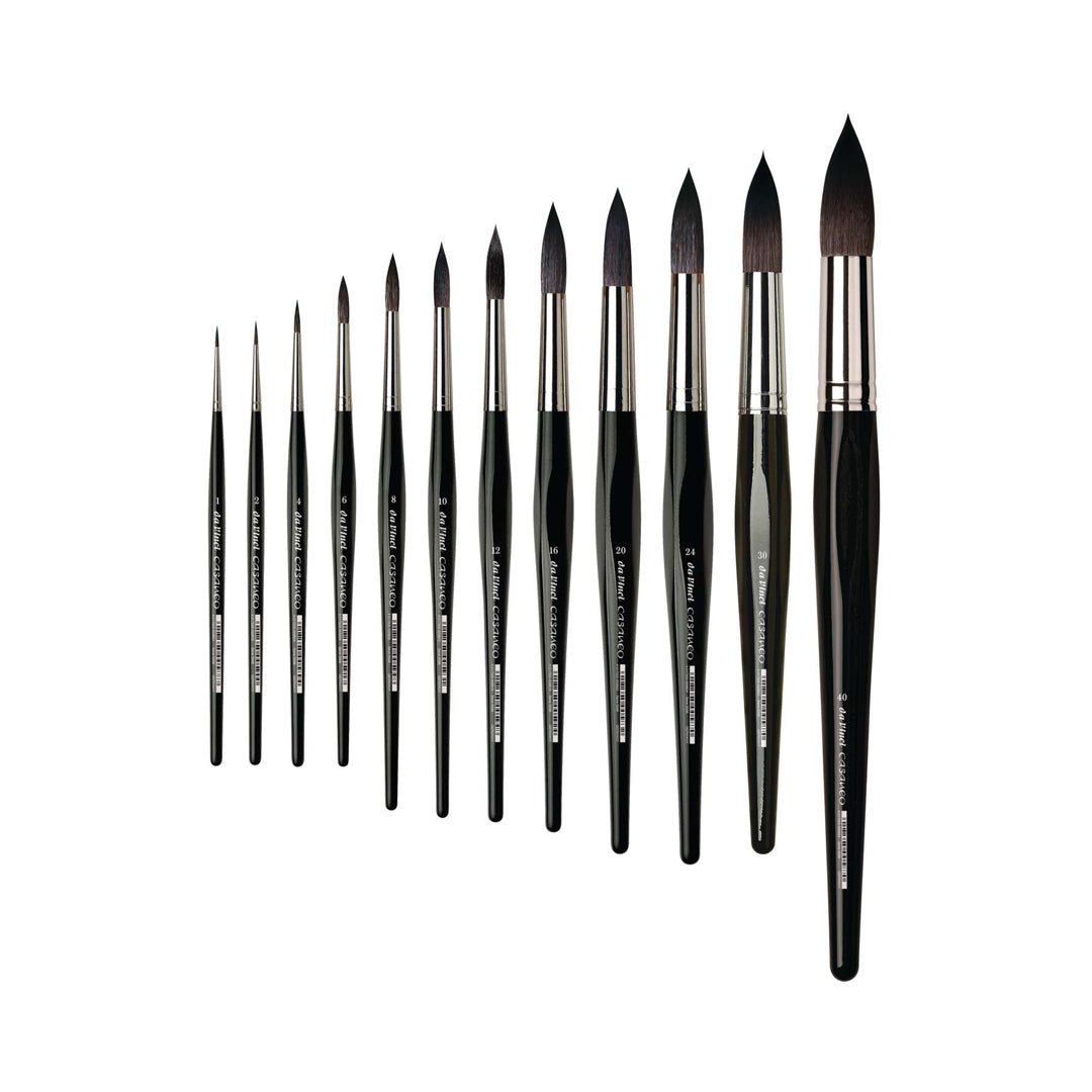 Da Vinci Casaneo Round Synthetic Watercolor Brush, Series 5598