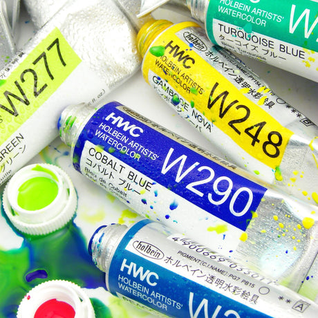 Holbein Artists’ Watercolor Tubes, colors 55-108 (part 2/2)