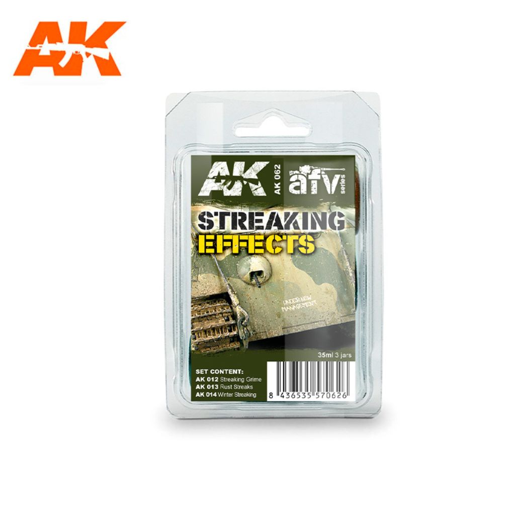AK Interactive Streaking Effects Weathering Set, 3x35 ml