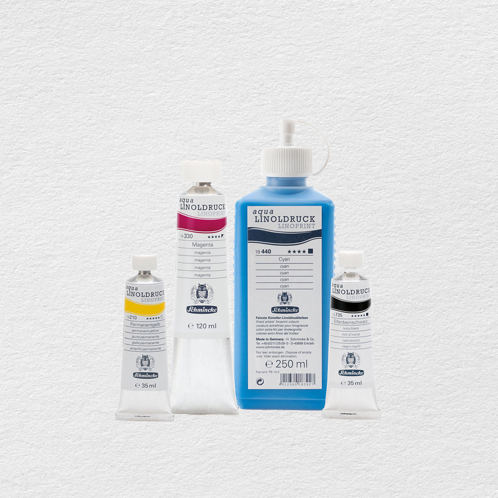 Dažai linoraižiniui