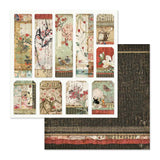 Stamperia Double-Sided Scrapbooking Paper Set - Oriental Garden, 10 units