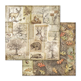 Stamperia Double-Sided Scrapbooking Paper Set - Forest, 10 units