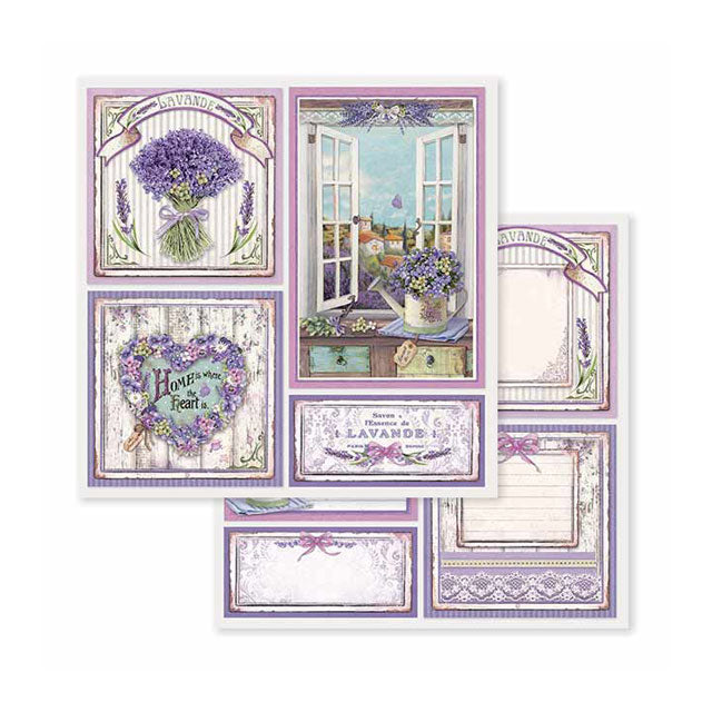 Stamperia Double-Sided Scrapbooking Paper Set - Provence, 10 units