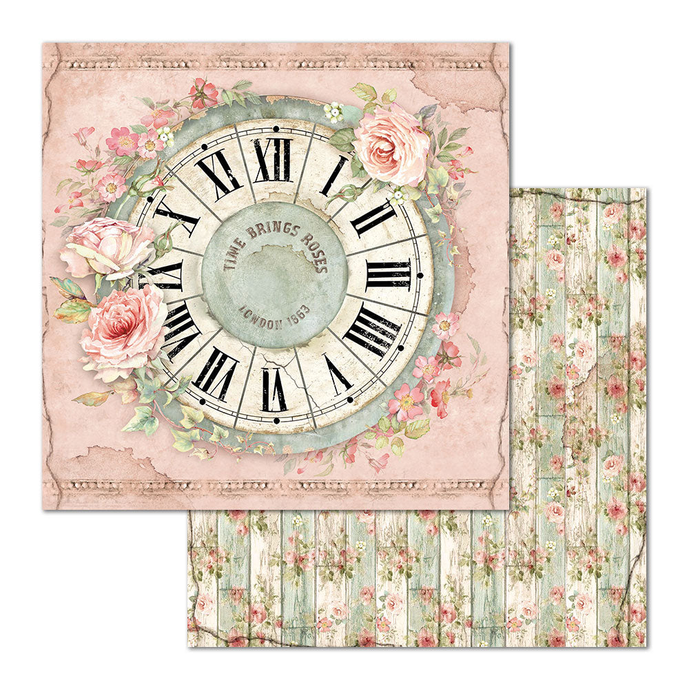 Stamperia Double-Sided Scrapbooking Paper Set - House of Roses, 10 units