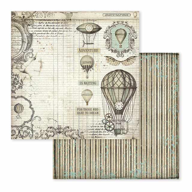 Stamperia Double-Sided Scrapbooking Paper Set - Voyages Fantastiques, 10 units