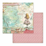 Stamperia Double-Sided Scrapbooking Paper Set - Alice in Wonderland, 10 units