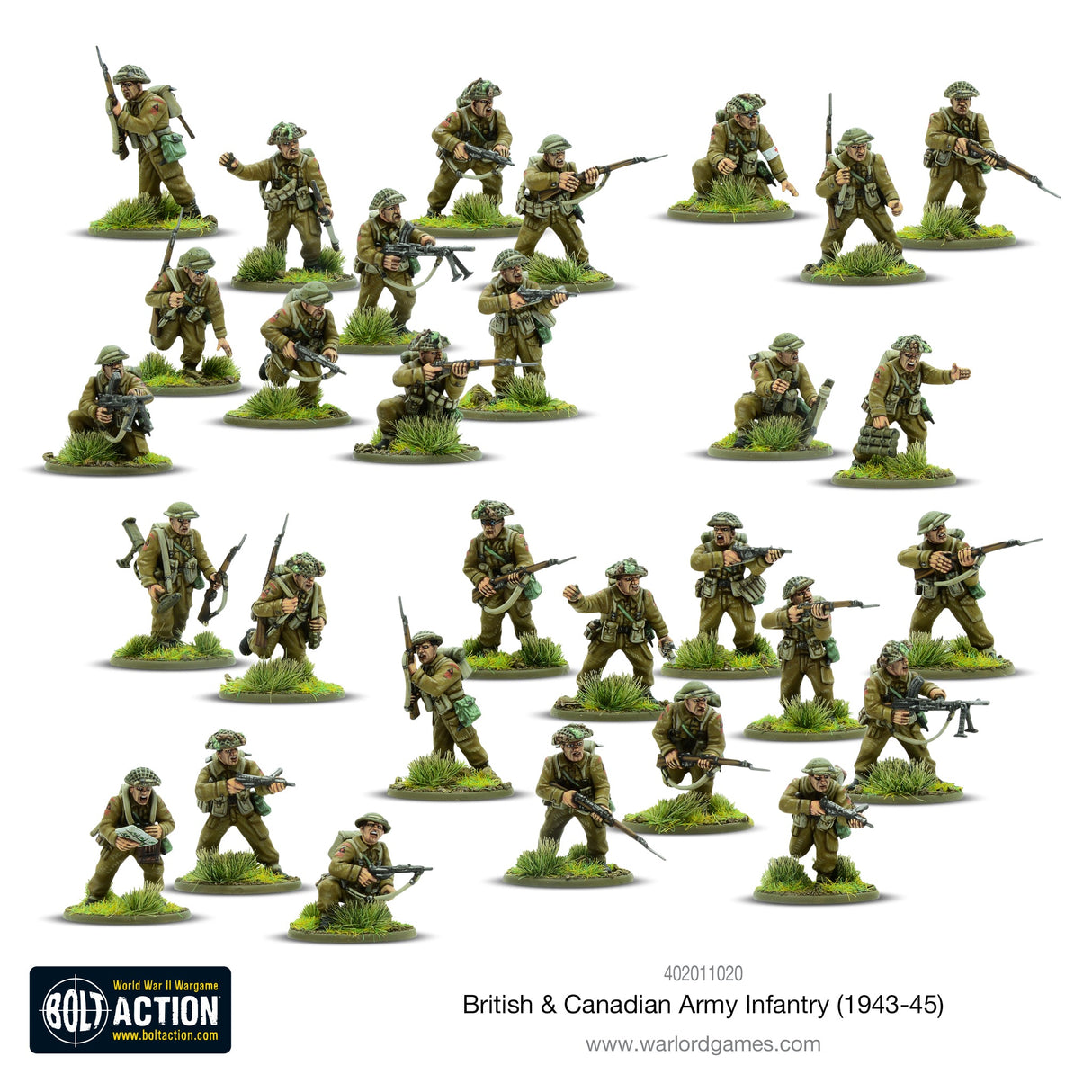 Warlord Games British & Canadian Army infantry (1943-45) Miniatures