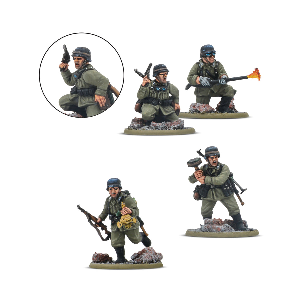 Warlord Games German Veteran Infantry Platoon Scale Model