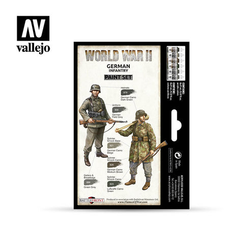 Vallejo WWII German Infantry Paint Set, 6x17 ml