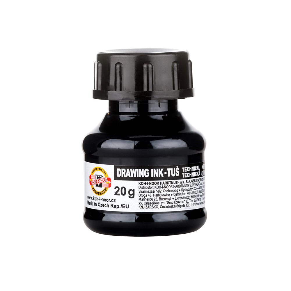 Koh-I-Noor Technical Drawing Ink, Black, 20 g