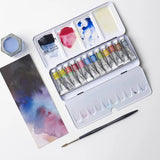 Winsor & Newton Professional Watercolour Tube Travel Tin Set, 12x5 ml