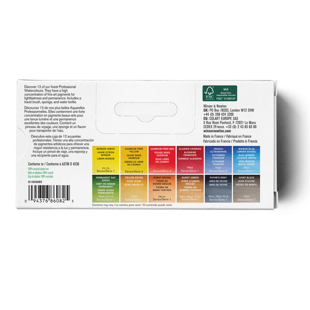 Winsor & Newton Professional Watercolour Field Pocket Set