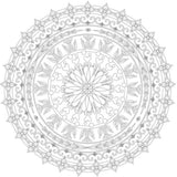 Phoenix Colouring Board Mandala, 25x25 cm