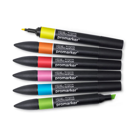 Winsor &amp; Newton Promarker Graphic Marker Vibrant Set, 6 pcs.