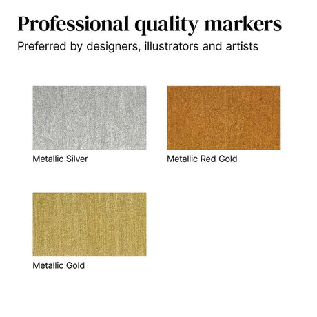 Winsor  Newton Promarker Graphic Marker Metallic Set, 3 pcs.