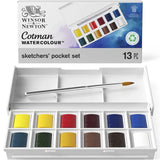 Winsor & Newton Cotman Sketchers' Pocket Set, 12 Half-Pans