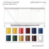 Winsor & Newton Cotman Sketchers' Pocket Set, 12 Half-Pans