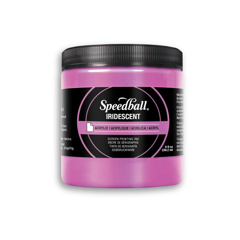Speedball Iridescent acrylic screen printing inks, 237 ml