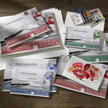 Hahnemühle Harmony Watercolour Paper Block, 12 Sheets, 300 gsm