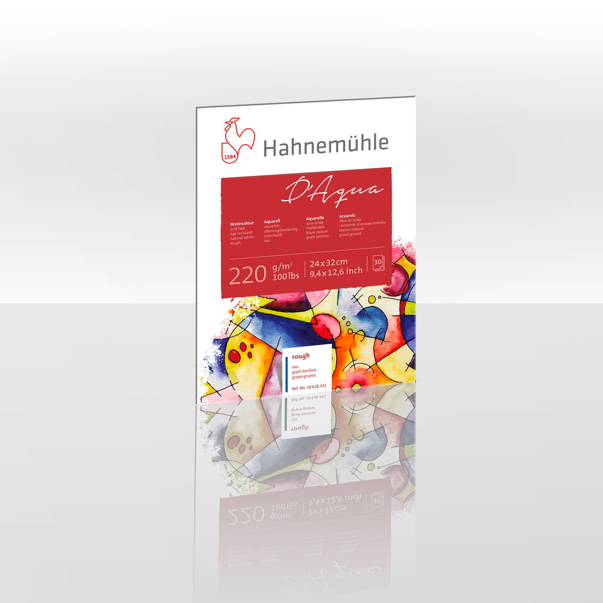 Hahnemühle D’Aqua Watercolour Paper Block, 30 Sheets, 220 gsm