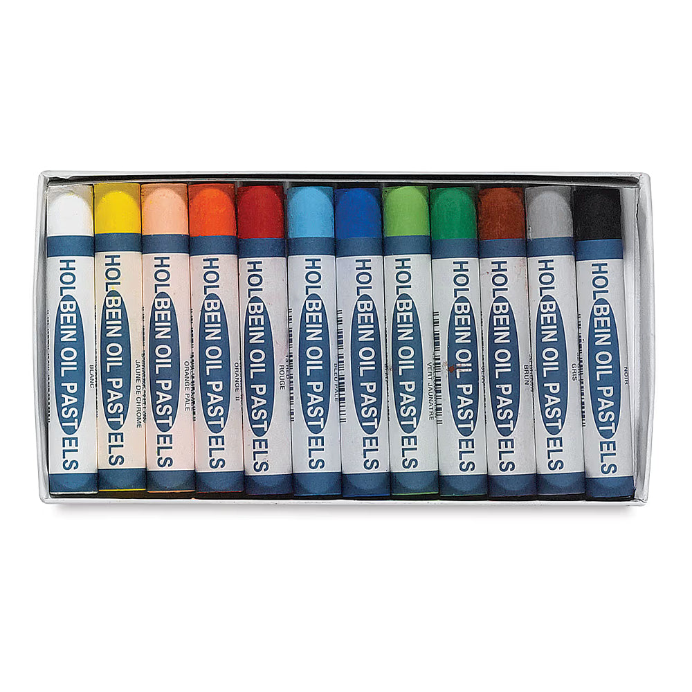 Holbein Academic Oil Pastel Set, 12 colours