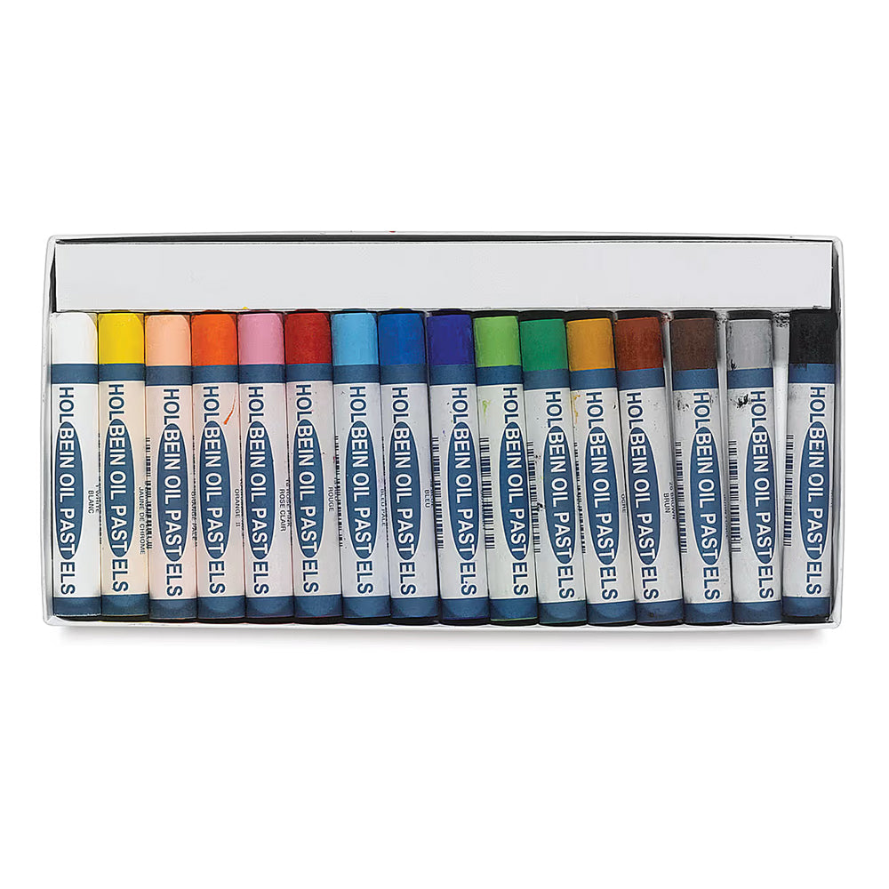 Holbein Academic Oil Pastel Set, 16 colours