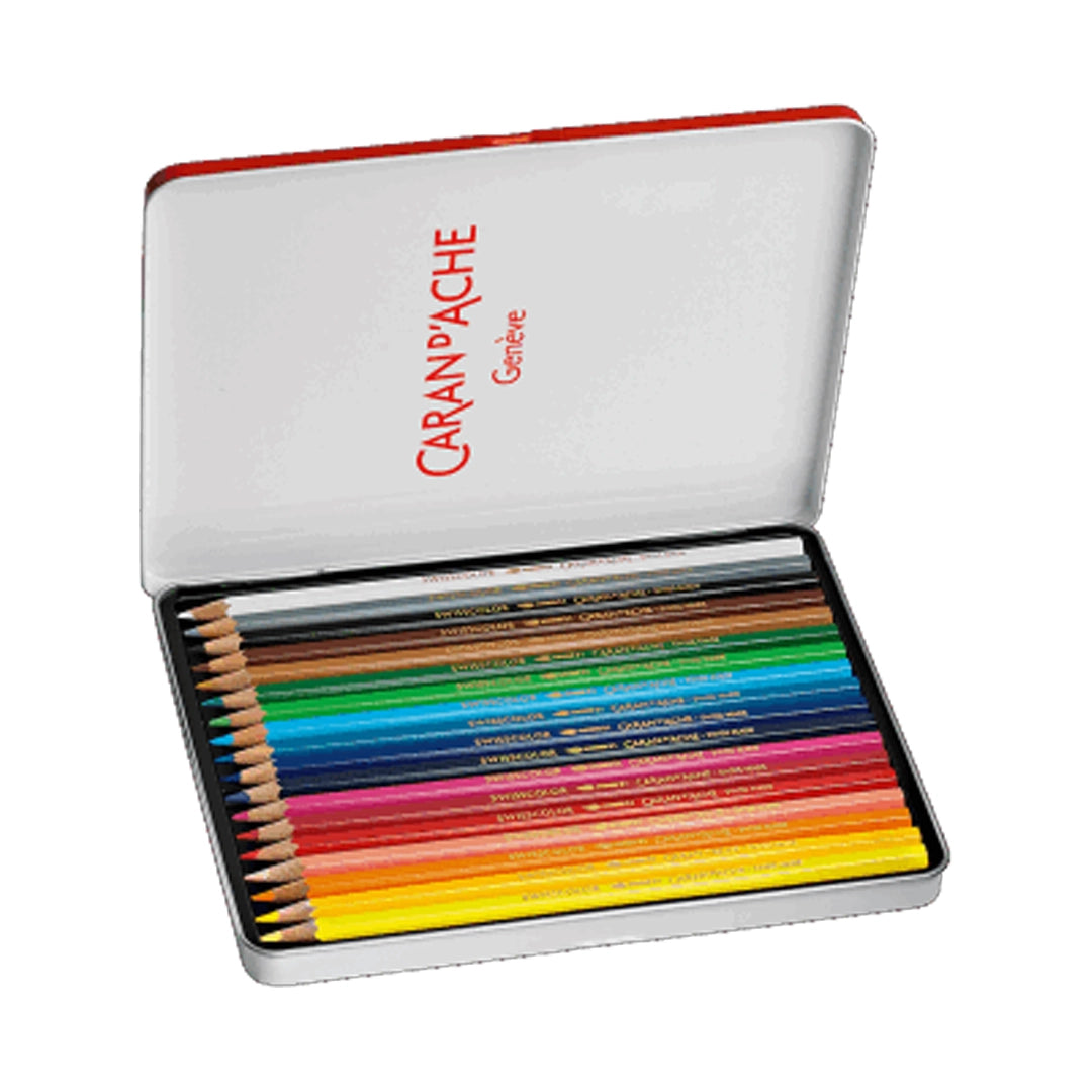 Caran d'Ache Swisscolor Aquarelle Colored Pencils Set of 18
