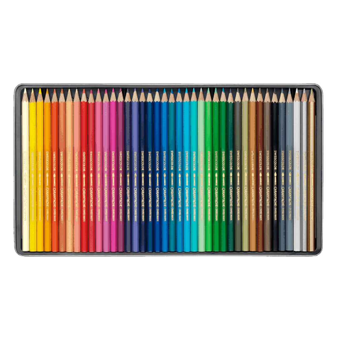 Caran d'Ache Swisscolor Aquarelle Colored Pencils Set of 40