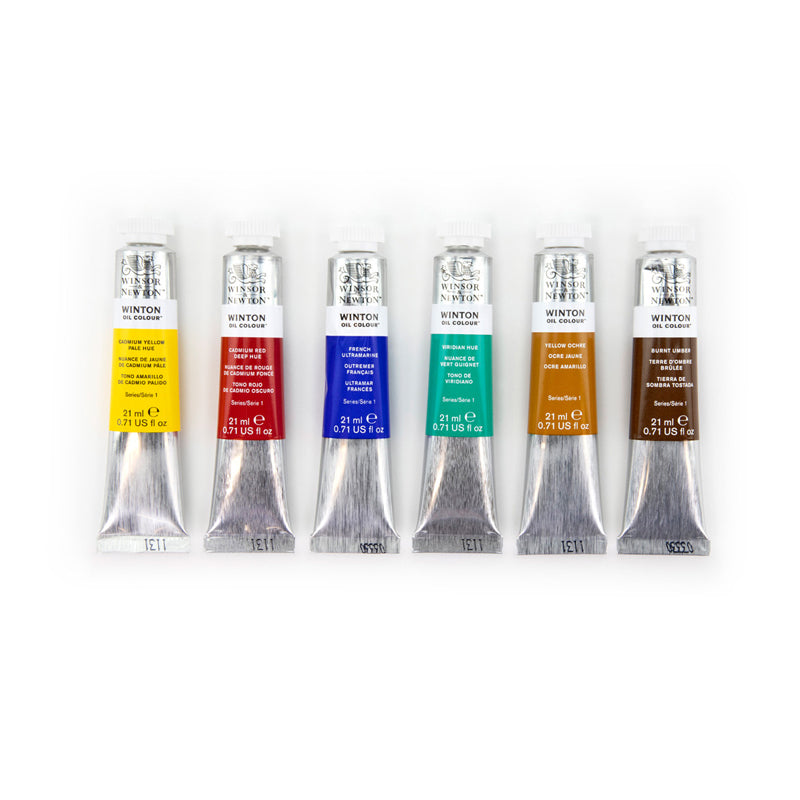 Winsor & Newton Winton Oil Paint Set, 6x21 ml