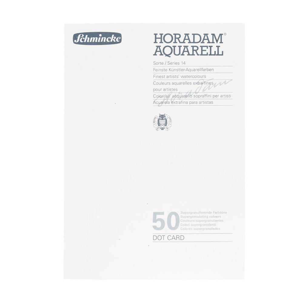 Schmincke Horadam Supergranulation 50 colours dot card