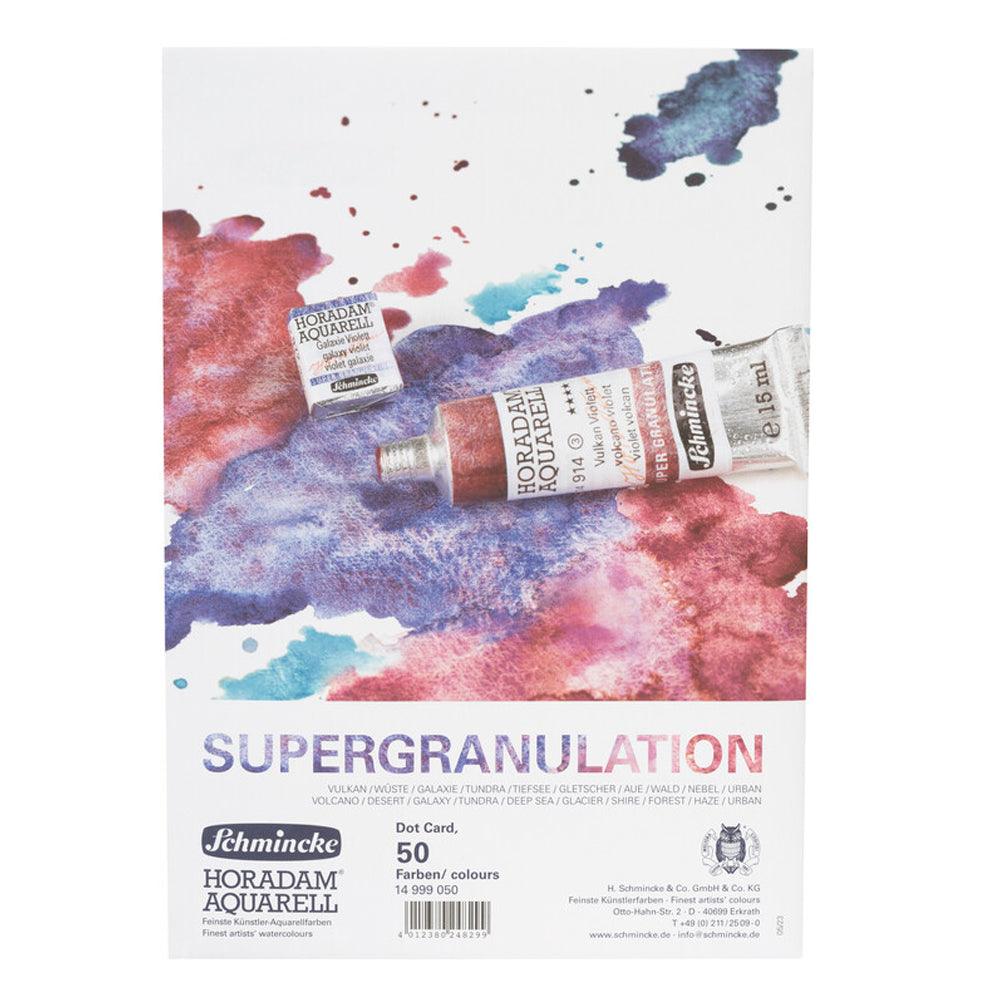 Schmincke Horadam Supergranulation 50 colours dot card