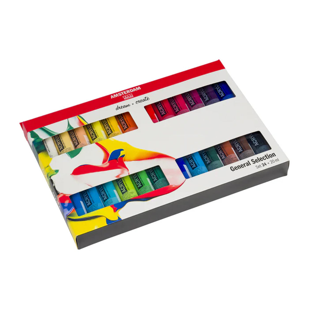 Amsterdam Acrylic Paint Set, 24x20 ml