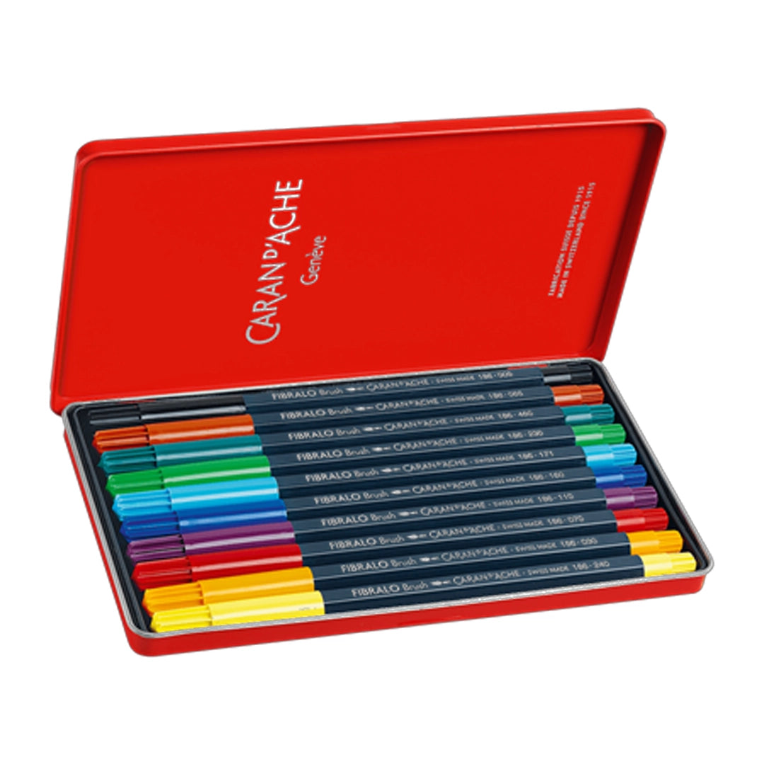 Caran d'Ache FIBRALO™ Brush Pens Set of 10